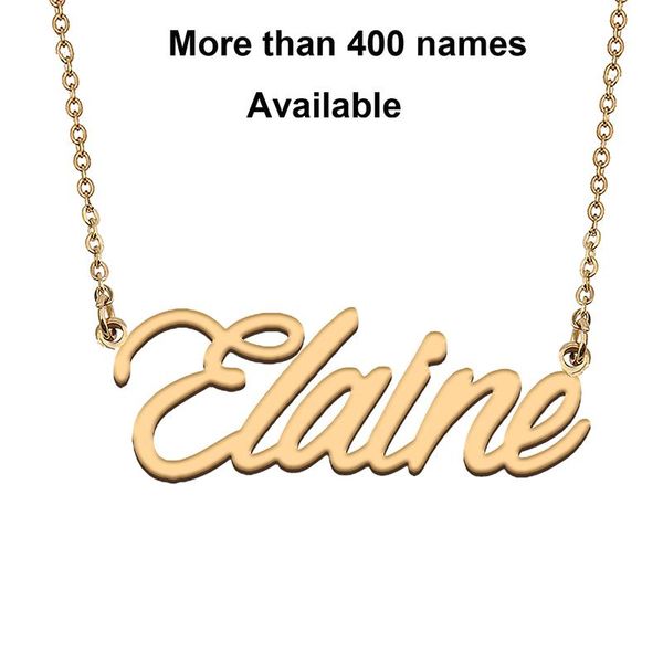 chains cursive initial letters name necklace for elaine birthday party christmas year graduation wedding valentine day gift, Silver
chains cursive initial letters name necklace for elaine birthday party christmas year graduation wedding valentine day gift, Silver