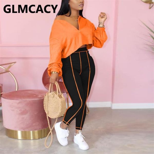 women two piece streetwear suits long sleeve v neck sweatshirt and fitness pants set 210930, White
women two piece streetwear suits long sleeve v neck sweatshirt and fitness pants set 210930, White