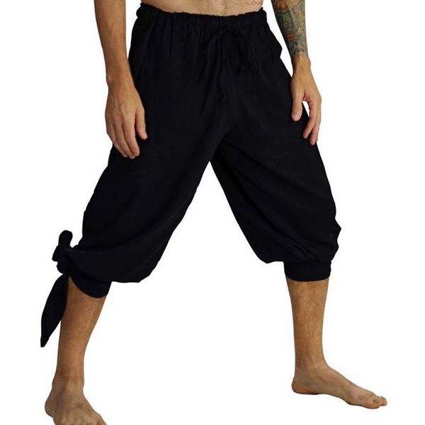 men's pants nice casual length tide tassels drawstring trousers summer vintage solid sweatpants outdoor breathable pantalones, Black 
men's pants nice casual length tide tassels drawstring trousers summer vintage solid sweatpants outdoor breathable pantalones, Black