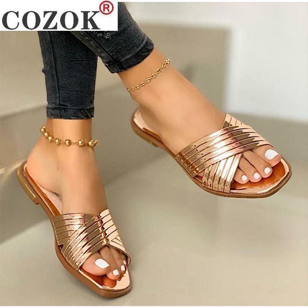 ladies slippers beach summer shoes 2021 women slip on bling gold flat slides outdoor female casual sandals plus size, Black
ladies slippers beach summer shoes 2021 women slip on bling gold flat slides outdoor female casual sandals plus size, Black