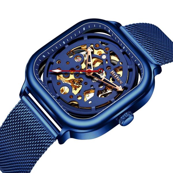wristwatches 2021 biden men's automatic mechanical watches watch stainless steel milan mesh waterproof reloj hombre blue, Slivery;brown
wristwatches 2021 biden men's automatic mechanical watches watch stainless steel milan mesh waterproof reloj hombre blue, Slivery;brown