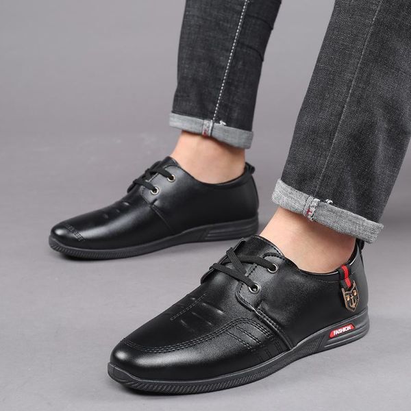 leather men's shoes leather men's sports versatile casual soft sole breathable flat heel busins drs black
leather men's shoes leather men's sports versatile casual soft sole breathable flat heel busins drs black