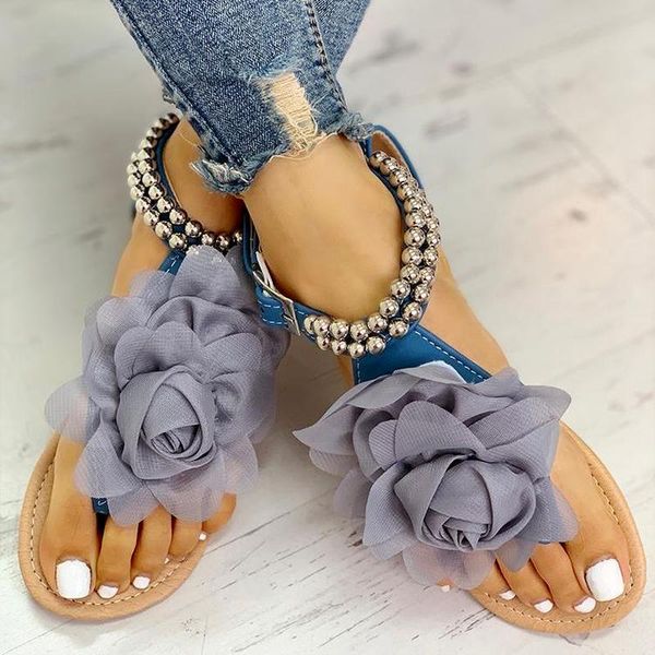 sandals women's flat flip flops bohemian beaded three-dimensional flowers holiday shoes, Black
sandals women's flat flip flops bohemian beaded three-dimensional flowers holiday shoes, Black