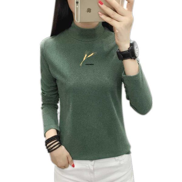women's t-shirt lukaxsikax 2021 spring autumn women thicken slim base korean fashion print turtleneck long sleeve, White
women's t-shirt lukaxsikax 2021 spring autumn women thicken slim base korean fashion print turtleneck long sleeve, White