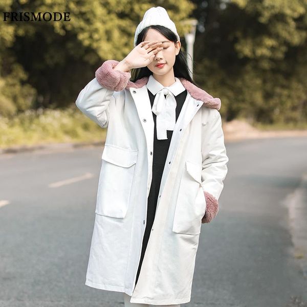 women's trench coats 2021 winter hooded long sleeve single breasted thick warm wide-waisted coat women sweet style midi flocking, Tan;black
women's trench coats 2021 winter hooded long sleeve single breasted thick warm wide-waisted coat women sweet style midi flocking, Tan;black