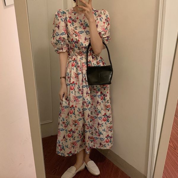 casual dresses women summer vintage sweet watercolour flower long pleated dress elastic high waist puff sleeves pullover ball gown, Black;gray
casual dresses women summer vintage sweet watercolour flower long pleated dress elastic high waist puff sleeves pullover ball gown, Black;gray