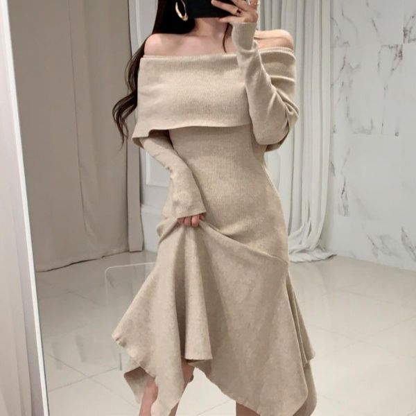 casual dresses autumn sweater women dress winter long sleeve sweaters knitted womens warm slim maxi oversize knitting robe vestido, Black;gray
casual dresses autumn sweater women dress winter long sleeve sweaters knitted womens warm slim maxi oversize knitting robe vestido, Black;gray