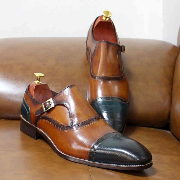 dress shoes large size mens handmade monk buckle strap loafers men's brown blue cap toe business wedding oxfords for men jsue, Black
dress shoes large size mens handmade monk buckle strap loafers men's brown blue cap toe business wedding oxfords for men jsue, Black