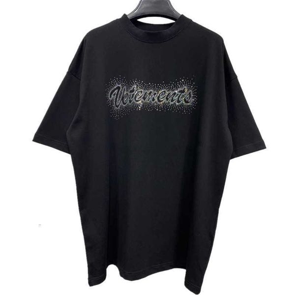 men's t-shirts oversize t-shirt vetements t-shirts 1:1 shiny bling tee back embroidered text vtm 1wle, White;black 
men's t-shirts oversize t-shirt vetements t-shirts 1:1 shiny bling tee back embroidered text vtm 1wle, White;black