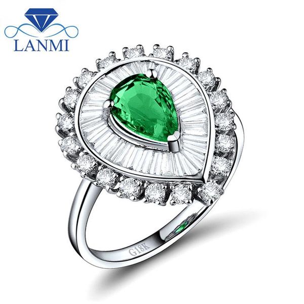 pear 5x7mm genuine natural green emerald engagement ring 18kt white gold gemstone jewelry cluster rings, Golden;silver
pear 5x7mm genuine natural green emerald engagement ring 18kt white gold gemstone jewelry cluster rings, Golden;silver