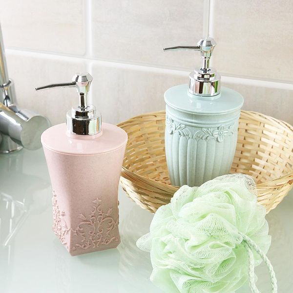 refillable cream lotion dispenser bottles pressing carved plastic container for cosmetic shampoo liquid soap shower gel 400ml storage & jars
refillable cream lotion dispenser bottles pressing carved plastic container for cosmetic shampoo liquid soap shower gel 400ml storage & jars