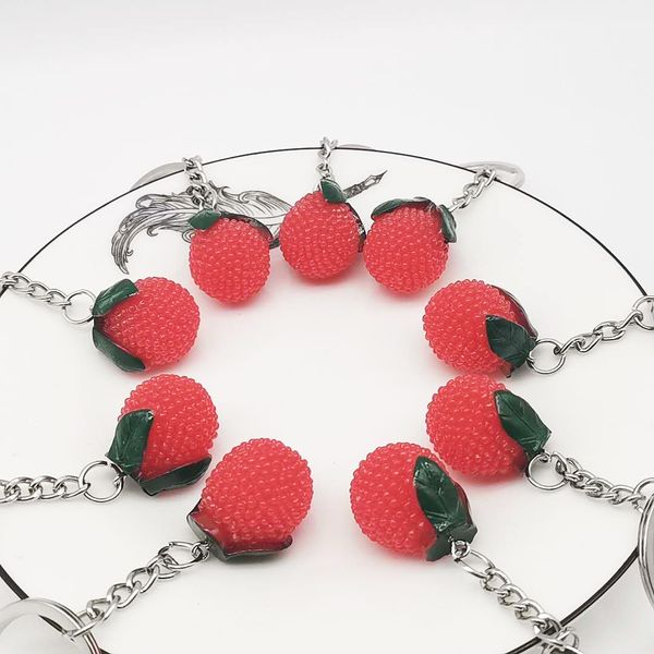 2021 fashion keychain simulation fruit series bayberry chain car key pendant diy accessories gifts, Silver
2021 fashion keychain simulation fruit series bayberry chain car key pendant diy accessories gifts, Silver