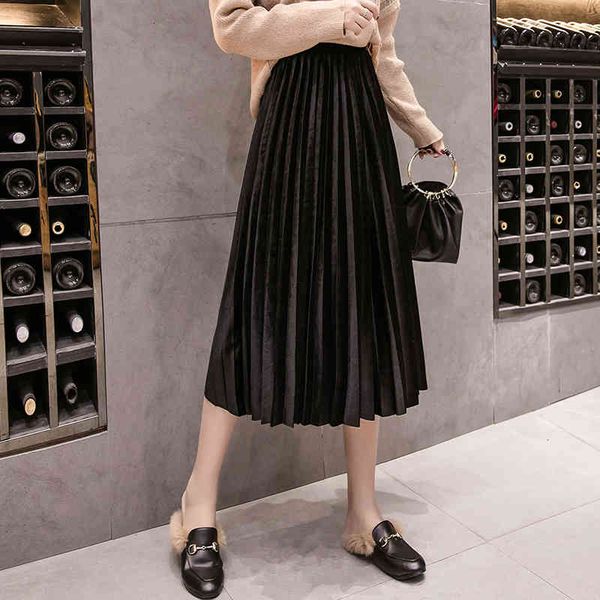 skirts vintage women velvet plus size spring a line elastic high waist female long elegant soft ladies pleated mr5d, Black
skirts vintage women velvet plus size spring a line elastic high waist female long elegant soft ladies pleated mr5d, Black