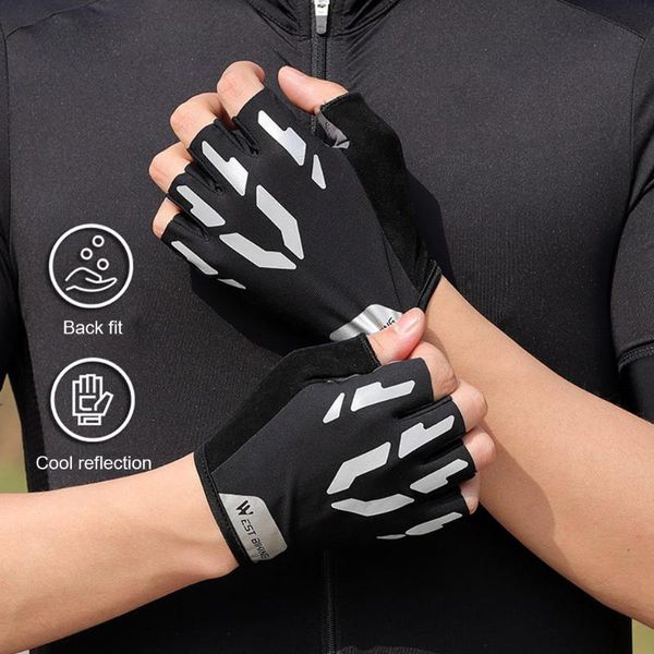 cycling gloves west biking bicycle bike reflective touch screen motorcycle sports camping half finger sport, Black
cycling gloves west biking bicycle bike reflective touch screen motorcycle sports camping half finger sport, Black