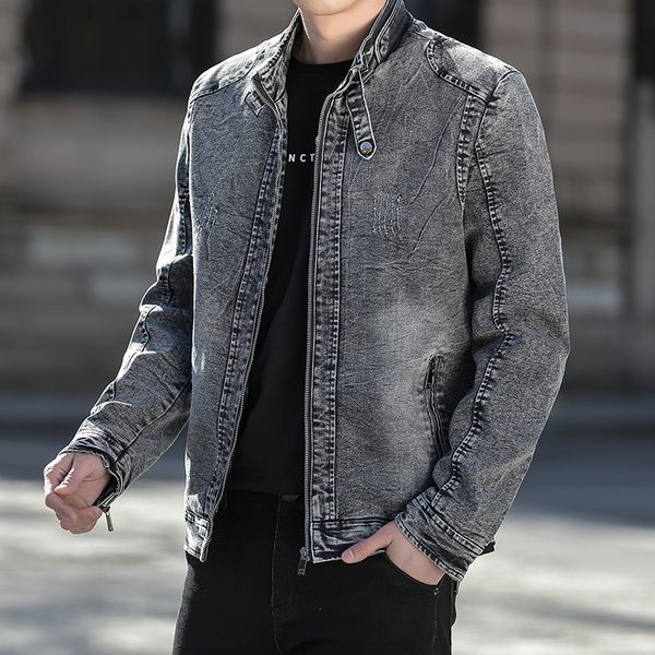 men's coat winter cloth 2021 spring and autumn leisure korean fashion men's denim et, Black;brown
men's coat winter cloth 2021 spring and autumn leisure korean fashion men's denim et, Black;brown