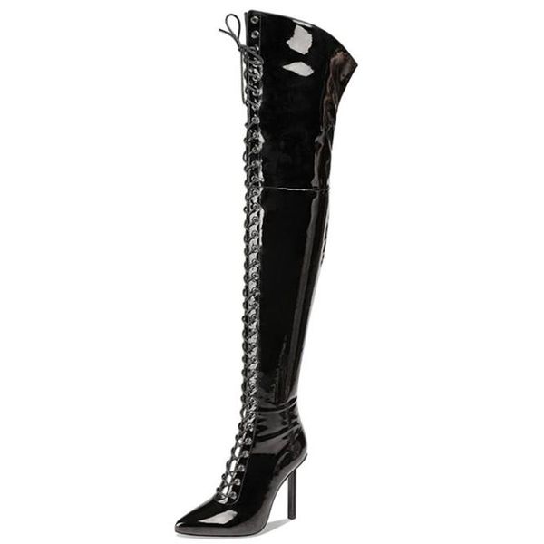 boots elegant lace long black thigh high diamonds heel stiletto shoes winter over knee big size 45
boots elegant lace long black thigh high diamonds heel stiletto shoes winter over knee big size 45