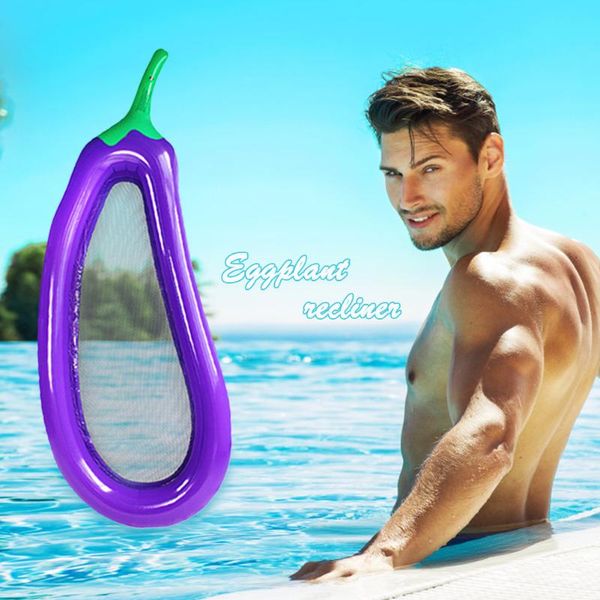 summer inflatable floating row pvc lounger chair eggplant shape beach water float bed with net for outdoor swimming sport floats & tubes
summer inflatable floating row pvc lounger chair eggplant shape beach water float bed with net for outdoor swimming sport floats & tubes