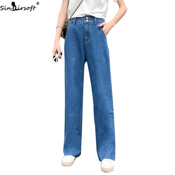 women's jeans loose straight summer elastic wide leg women fashion casual wild large size high waist, Blue
women's jeans loose straight summer elastic wide leg women fashion casual wild large size high waist, Blue