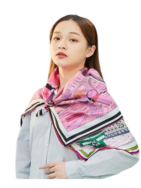 scarves fashion sunscreen western style mother scarf gift spring autumn art illustration silk square women, Blue;gray
scarves fashion sunscreen western style mother scarf gift spring autumn art illustration silk square women, Blue;gray