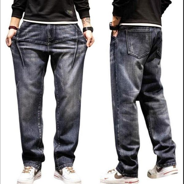 men's jeans oversized men mens hiphop baggy denim pants straight-leg male cowboy clothing cargo trousers plus size 28-44, Blue
men's jeans oversized men mens hiphop baggy denim pants straight-leg male cowboy clothing cargo trousers plus size 28-44, Blue
