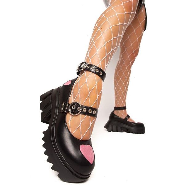 dress shoes brand sweet lolita style gothic girls cosplay skidproof platform heeled cool mary janes woman 2021 chunky dolly, Black
dress shoes brand sweet lolita style gothic girls cosplay skidproof platform heeled cool mary janes woman 2021 chunky dolly, Black