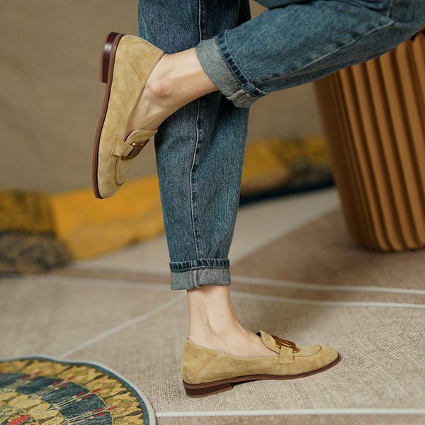 dress shoes genuine leather loafers women shose for sheepskin slip on round toe flats ladies casual penny suede chain ir22, Black
dress shoes genuine leather loafers women shose for sheepskin slip on round toe flats ladies casual penny suede chain ir22, Black