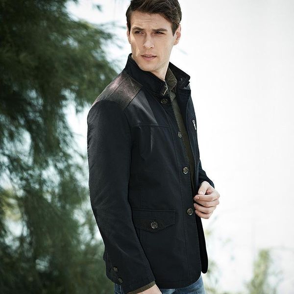 men's jackets 2021 spring fashion business men casual blazer long sleeves single breasted cotton outfit blouse contrast color m-3x, Black;brown
men's jackets 2021 spring fashion business men casual blazer long sleeves single breasted cotton outfit blouse contrast color m-3x, Black;brown