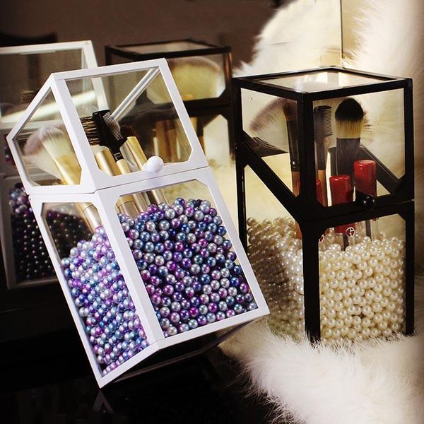 bathroom storage & organization tableglass makeup organizer lipstick/makeup brush/nail polish/cosmetics brush box for women pearl
bathroom storage & organization tableglass makeup organizer lipstick/makeup brush/nail polish/cosmetics brush box for women pearl
