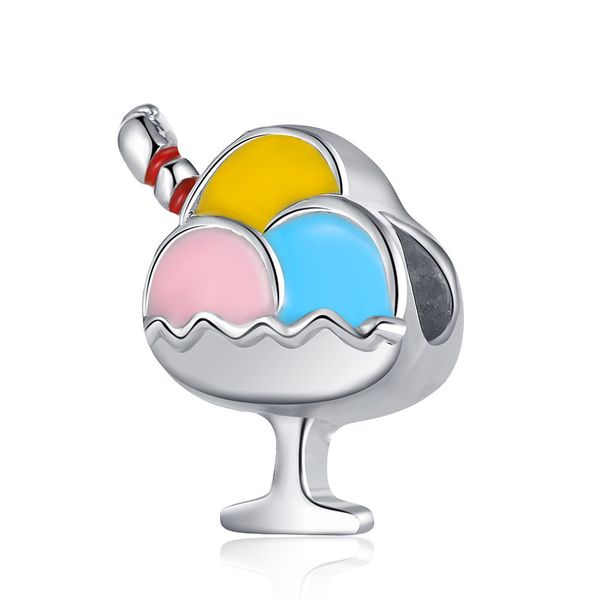 1pcs cute color ice cream pendant diy beads adapting to original pandora charm bracelet ladies jewelry making gifts, Silver
1pcs cute color ice cream pendant diy beads adapting to original pandora charm bracelet ladies jewelry making gifts, Silver