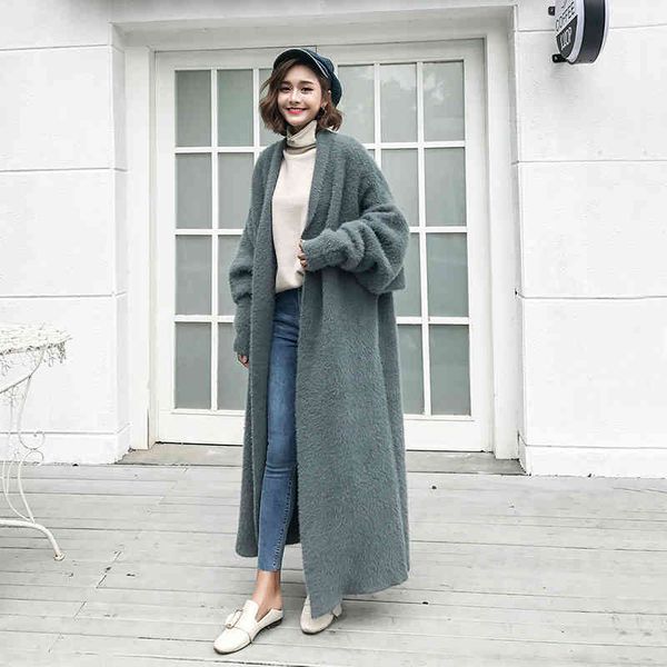 women's jackets baggy bat es fake mink veet cardigan woman jersey 2021 oversized autumn loose long knitted sweater, Black;brown
women's jackets baggy bat es fake mink veet cardigan woman jersey 2021 oversized autumn loose long knitted sweater, Black;brown