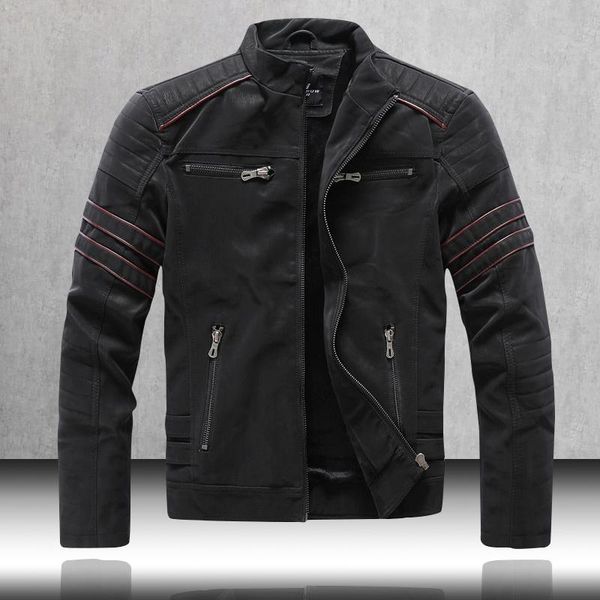 men's fur & faux 2021 winter vintage leather jacket men warm slim fit motorcycle pu zipper biker casual coats mens clothing, Black
men's fur & faux 2021 winter vintage leather jacket men warm slim fit motorcycle pu zipper biker casual coats mens clothing, Black