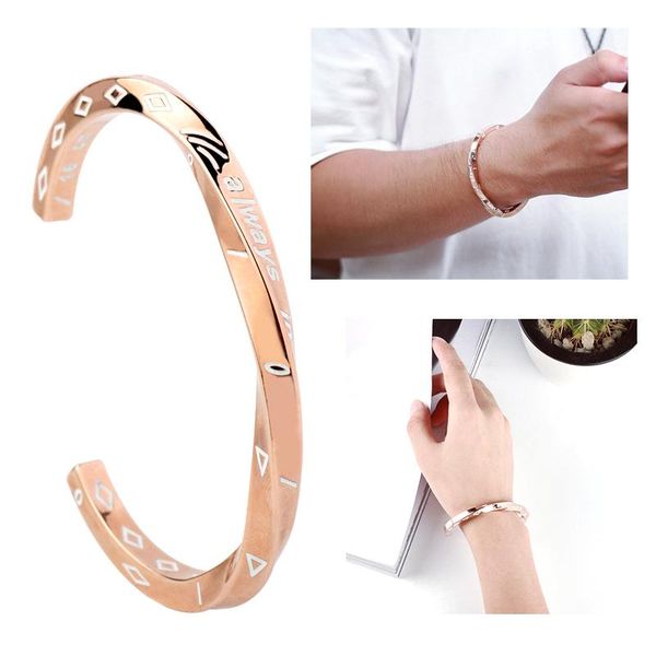 link, chain always in my heart letters bangle man women accessories titanium steel rose gold cuff bangles bracelets inspired jewelry gift, Black
link, chain always in my heart letters bangle man women accessories titanium steel rose gold cuff bangles bracelets inspired jewelry gift, Black