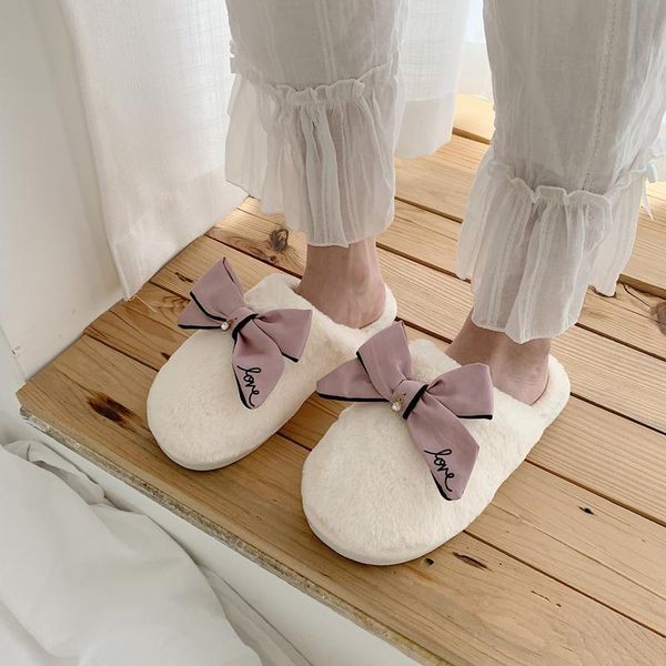 cute bow fuzzy slippers winter faux fur slides soft indoor women's for home fluffy slipper pink plush house shoes woman, Black
cute bow fuzzy slippers winter faux fur slides soft indoor women's for home fluffy slipper pink plush house shoes woman, Black