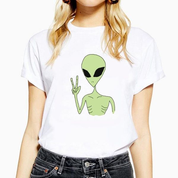 women's t-shirt summer alien funny paired t-shirts women tshirt tumblr o-neck graphic tees tee harajuku vintage shirt, White
women's t-shirt summer alien funny paired t-shirts women tshirt tumblr o-neck graphic tees tee harajuku vintage shirt, White