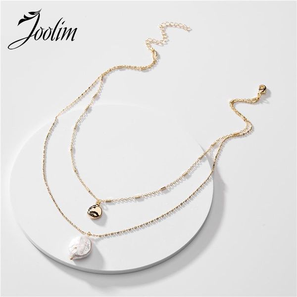 pendant necklaces joolim jewelry freshwater pearl layer necklace 2 rows, Silver
pendant necklaces joolim jewelry freshwater pearl layer necklace 2 rows, Silver