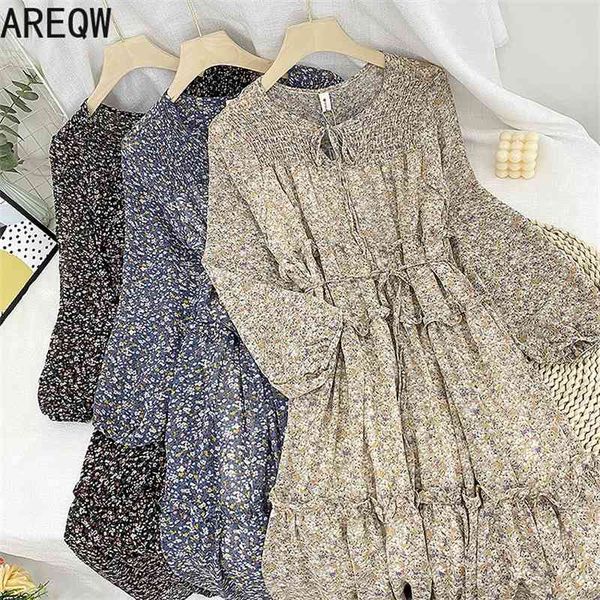 3230 pastoral lady temperament dress french retro wooden ear round neck bubble sleeves loose slim floral 210507, Black;gray
3230 pastoral lady temperament dress french retro wooden ear round neck bubble sleeves loose slim floral 210507, Black;gray