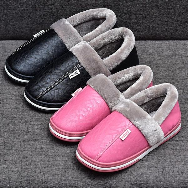 slippers plus size 44-50 winter fur shoes women leather waterproof women's plush cover-heel home, Black
slippers plus size 44-50 winter fur shoes women leather waterproof women's plush cover-heel home, Black