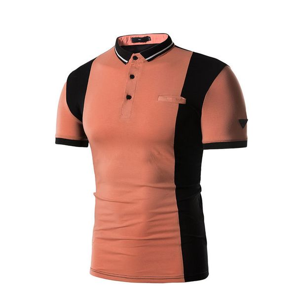 men's polo shirt menswear color contrast fashion short sleeve matching, White;black
men's polo shirt menswear color contrast fashion short sleeve matching, White;black