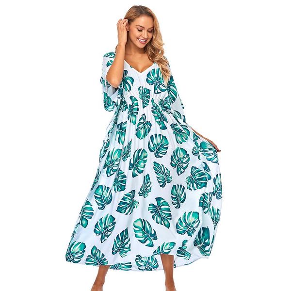 women's swimwear 2021 strand cover up baumwolle druck tunika pareo frauen eine linie kleid badeanzug robe plage plus gröÃe v hals dame, White;black
women's swimwear 2021 strand cover up baumwolle druck tunika pareo frauen eine linie kleid badeanzug robe plage plus gröÃe v hals dame, White;black