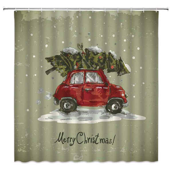 sztnsm christmas shower curtain vintage background cartoon cute red trolley in the snow pulling a christmas tree, 70x70 inch
sztnsm christmas shower curtain vintage background cartoon cute red trolley in the snow pulling a christmas tree, 70x70 inch
