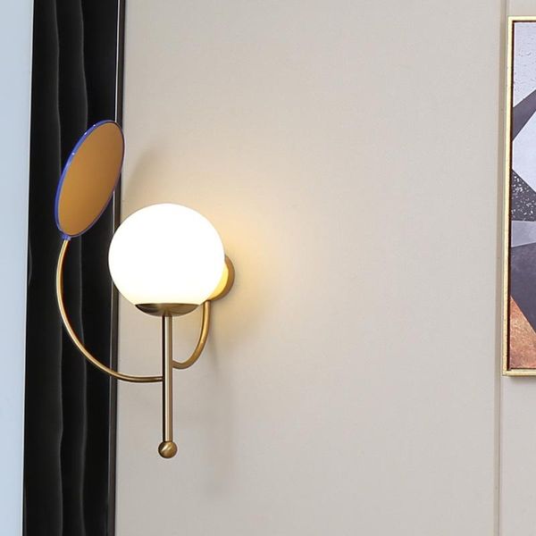 wall lamp is contemporary and contracted art designer glass decorative of bedroom the head a bed
wall lamp is contemporary and contracted art designer glass decorative of bedroom the head a bed