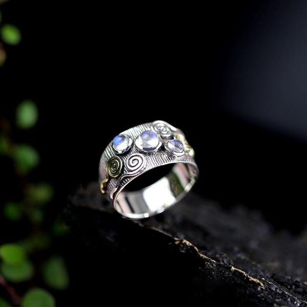 cluster rings louleur 925 sterling silver cloud moonstone handmade natural blue jade adjustable for women jewelry, Golden;silver
cluster rings louleur 925 sterling silver cloud moonstone handmade natural blue jade adjustable for women jewelry, Golden;silver