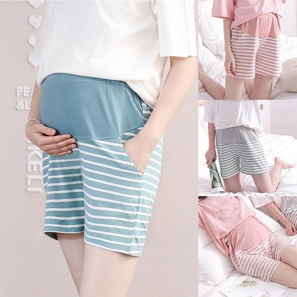 maternity shorts high waist five-point belly lift pants striped pajamas thin loose home bottoms, White
maternity shorts high waist five-point belly lift pants striped pajamas thin loose home bottoms, White