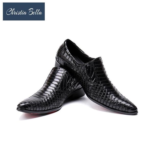dress shoes christia bella oxfords leather men fashion casual pointed formal business male wedding flats snakes, Black
dress shoes christia bella oxfords leather men fashion casual pointed formal business male wedding flats snakes, Black