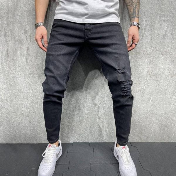 men's jeans men ripped skinny streetwear destroyed stretch pencil pants male slim holes small feet denim, Blue
men's jeans men ripped skinny streetwear destroyed stretch pencil pants male slim holes small feet denim, Blue