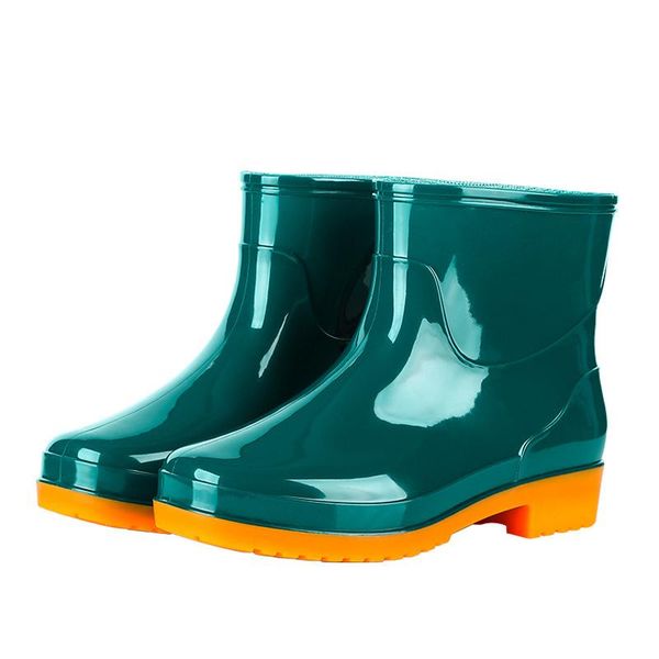 boots women short rain waterproof rubber low-heeled work garden shoe non-slip wear-resistant water, Black
boots women short rain waterproof rubber low-heeled work garden shoe non-slip wear-resistant water, Black