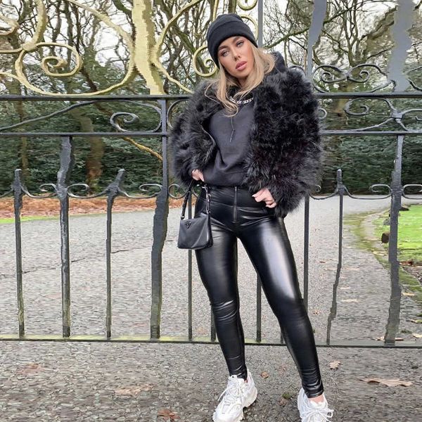 women's jeans soft pu leather pants autumn winter women fleece linging warm stretch skinny trousers pencil leggings mlxs, Blue
women's jeans soft pu leather pants autumn winter women fleece linging warm stretch skinny trousers pencil leggings mlxs, Blue