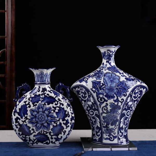 vases blue and white porcelain vase ornaments model room villa el living antique tea flower arrangement soft decoration
vases blue and white porcelain vase ornaments model room villa el living antique tea flower arrangement soft decoration