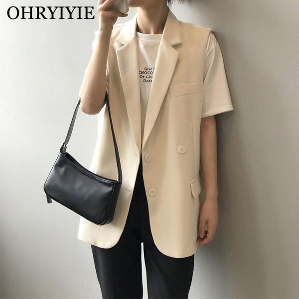 women's vests ohryiyie long blazer vest women 2021 autumn winter casual loose sleeveless jackets office lady all-match coat, Black;white
women's vests ohryiyie long blazer vest women 2021 autumn winter casual loose sleeveless jackets office lady all-match coat, Black;white