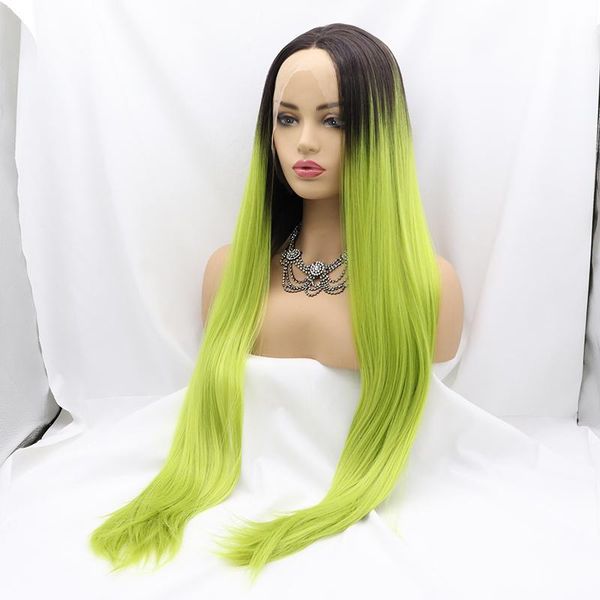 synthetic wigs coffee brown green two tone ombre silky straight heat resistant fiber hair glueless lace front wig for women, Black
synthetic wigs coffee brown green two tone ombre silky straight heat resistant fiber hair glueless lace front wig for women, Black